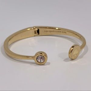 KATE SPADE Spot The Spade Hinged Cuff Bracelet